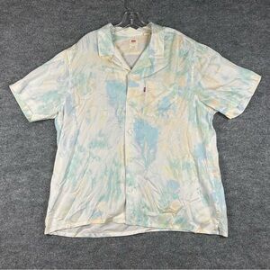 Levi's Pastel Tie Dye Camp Collar Shirt Relaxed L